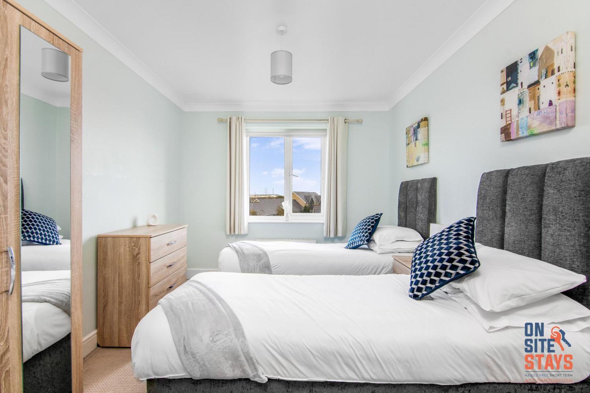 Onsitestays - Cosy 2-Bedroom Apartment With Free Parking, Wi-Fi & London Links Northfleet 外观 照片